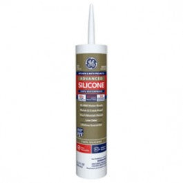 GE 5070 2812565 10.1 OZ WHITE ADVANCED SILICONE II KITCHEN & BATH SEALANT
