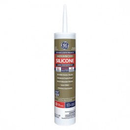 GE 5040 2812562 10.1 OZ CLEAR ADVANCED SILICONE II KITCHEN & BATH SEALANT