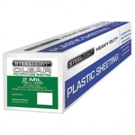 PETOSKEY PLASTICS 10' X 100' 2 MIL CLEAR POLYETHYLENE PLASTIC FILM