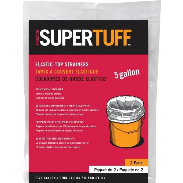 Ez One 5 Gallon Trimaco Supertuff Nylon Paint Strainer 2/Pk