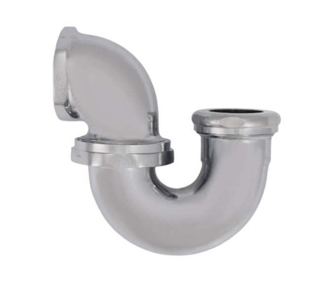 1-1/2” Ips X 1-1/4” SJ Nut, Less Cleanout La Pattern Trap Chrome