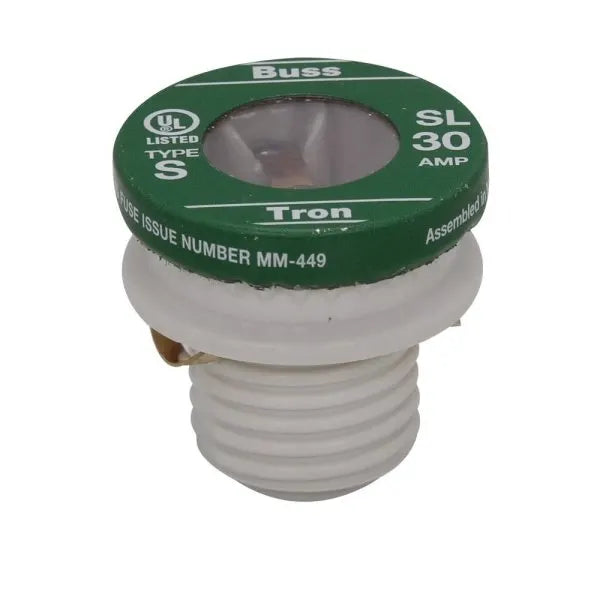 Bussmann® 30 Amp 125 Volt Rejection Base Time-Delay Plug Fuse