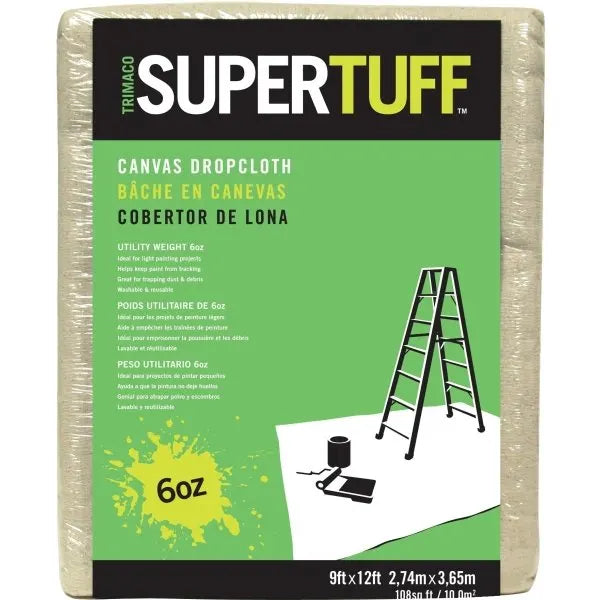 Trimaco 9 X 12' Trimaco 6 Oz Canvas Drop Cloth