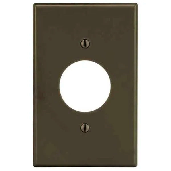 Hubbell 1-Gang Polycarbonate Thermoplastic Wall Plate (Brown)
