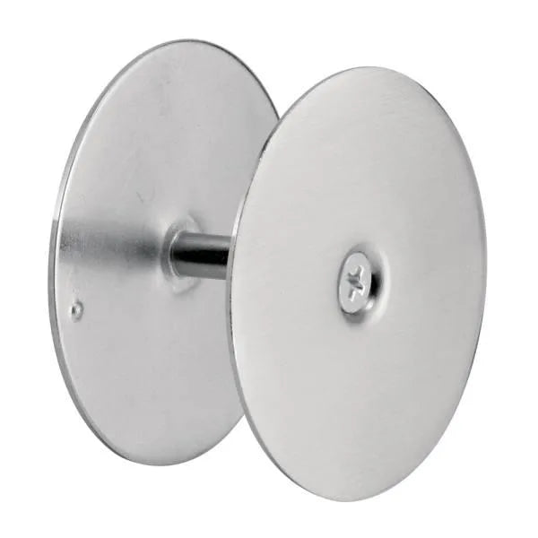 Defender Sec Dr Hole Cover Plate, 2-5/8in Diameter, Satin Nkl