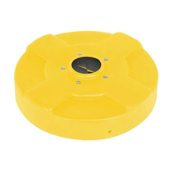Vestil Drum Recycle Lid Flap 30 Gallon Yellow