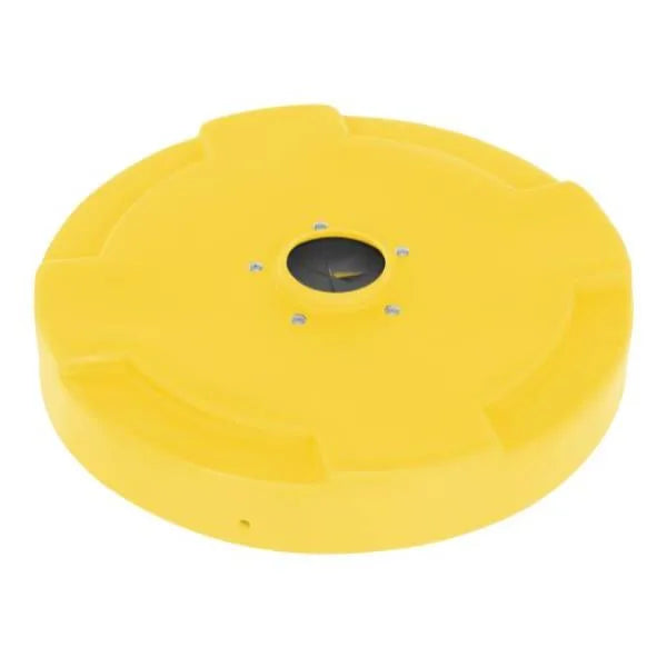 Vestil Drum Recycle Lid Flap 55 Gallon Yellow