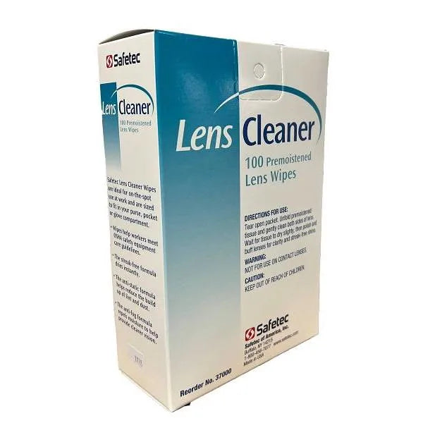 Certified Safety Lens Cleaning Towelette Box Of 100