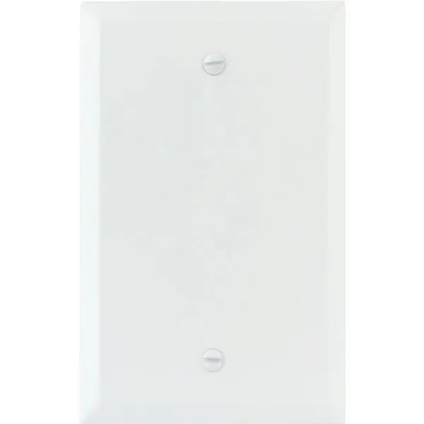 Titan3™ 1-Gang Jumbo Smooth Blank Wall Plate, (White)