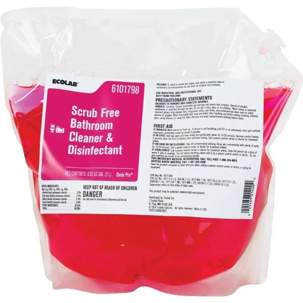 Ecolab® Scrub Free Bathroom Cleaner & Disinfectant, 2 Liter