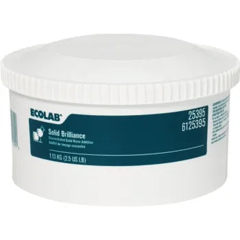 Ecolab® Solid Brilliance Machine Warewash Rinse Additive, 2.5lb