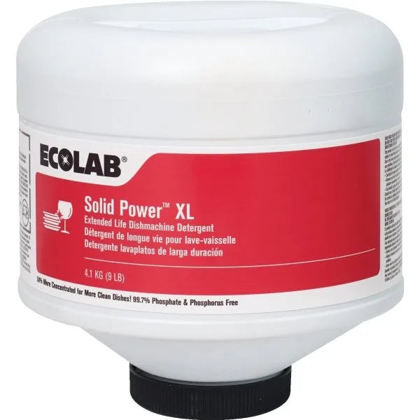 Ecolab® Solid Power Xl Machine Warewash Detergent, 9lb