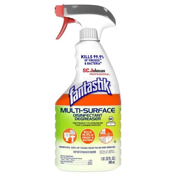 Fantastik 32 Oz Multi-Surface Disinfectant Degreaser, Herbal