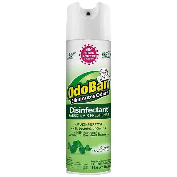 Odoban 14.6 Oz Disinfectant Fabric And Air Refresher Spray, Eucalyptus