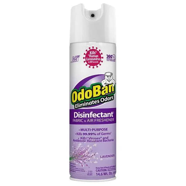 Odoban 14.6 Oz Disinfectant Fabric And Air Refresher Spray, Lavender