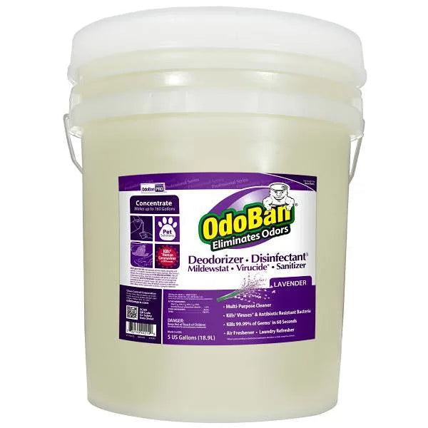 Odoban 5 Gallon Concentrate Odor Eliminator And Disinfectant, Lavender