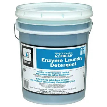 Spartan Clothesline Fresh, Enzyme Laundry Detergent 11, 5 Gal