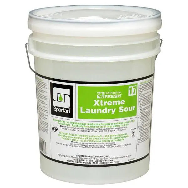 Spartan Clothesline Fresh, Xtreme Laundry Sour 17, 5 Gal