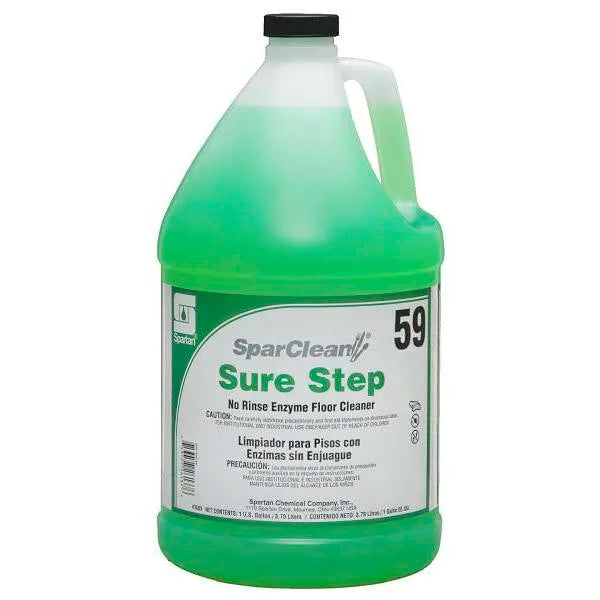 Spartan Sparclean Sure Step Enzyme Floor Cleaner, Clean Scent, 1 Gallon
