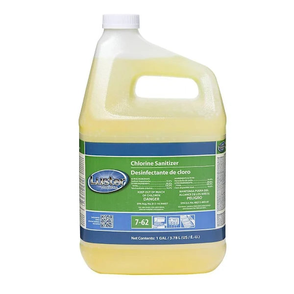 Luster, Chlorine Sanitizer Liquid Concentrate, Open Loop, 1 Gallon