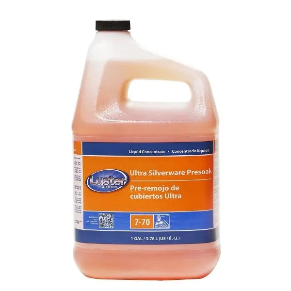 Luster Silverware Presoak Liquid Concentrate Dishwasher, 1 Gallon