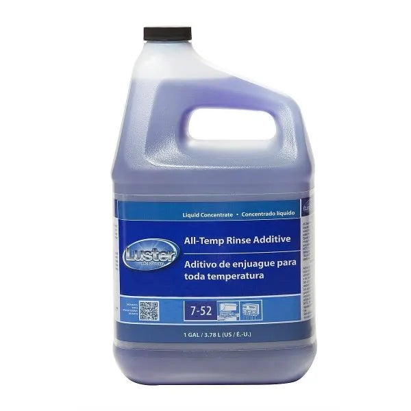 Luster 1 Gallon Closed Loop All Temp Rinse Additive Concentrate Dishwasher
