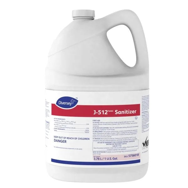 J-512 1 Gallon Sanitizer For Food Contact Surfaces, No-Rins
