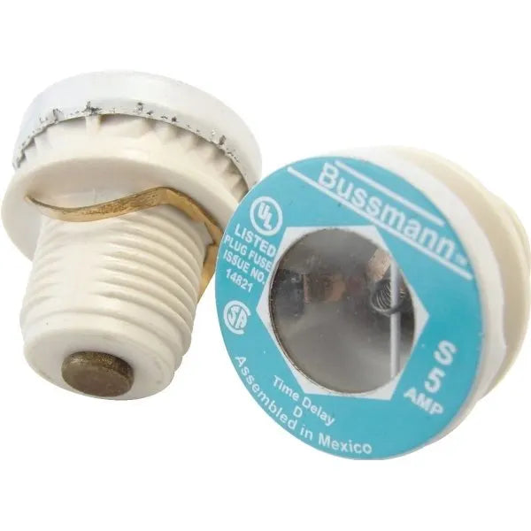 Bussmann® 5 Amp 125 Volt Dual-Element Time-Delay Plug Fuse
