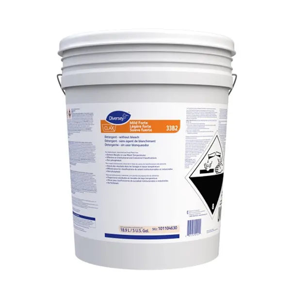 Diversey Mild Forte 33b2 5 Gallon Surfactant Liquid Laundry Detergent, 240 Loads
