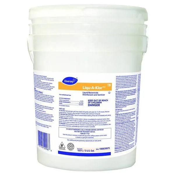 Diversey Liqu-A-Klor Liquid Bactericide Sanitizer 640 Ounce