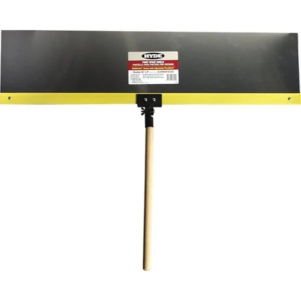 Hyde 28000 36" X 9" Aluminum Flexible Spray Shield W/ Pivot Neck And 18" Handle