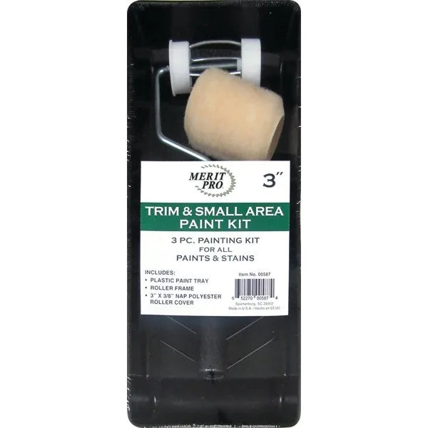 Merit Pro 00587 3" Trim And Small Area Paint Kit
