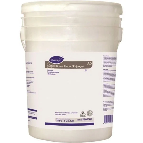 Suma Rinse A5 5 Gallon Surfactant Dish Machine Rinse Aid
