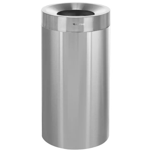 Alpine Industries Stainless Steel Indoor Trash Can, 27-Gallon