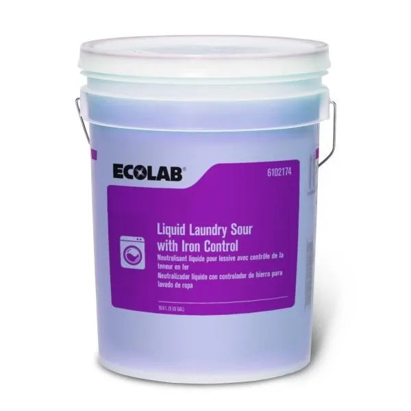 Ecolab® Liquid Laundry Sour With Iron Control - 5 Gal