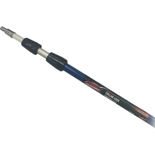 Dynamic 00007 6'-18' Hd Collar Lock Fiberglass Extension Pole 3 - Section