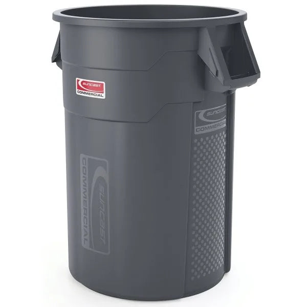 Suncast Commercial Utility Trash Can, 44 Gal, Gray