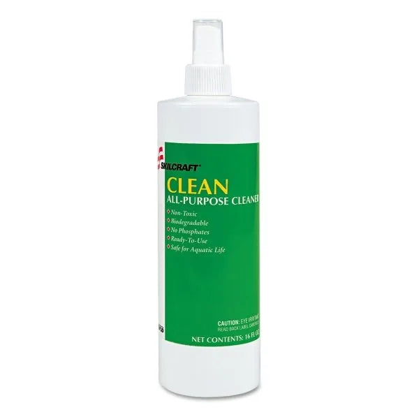 Skilcraft Clean All Purpose Cleaner Fragrance Free Alkaline Base 16 Oz