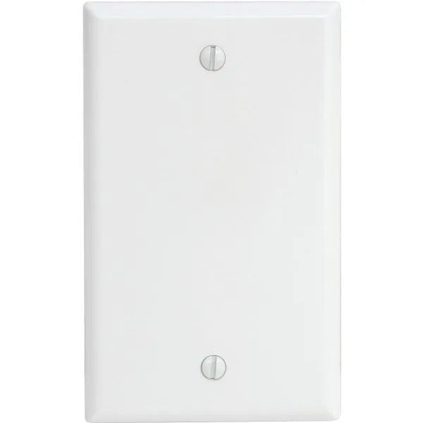 Leviton 1-Gang Blank Wall Plate, White
