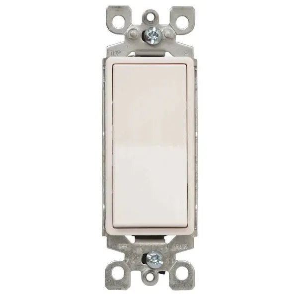 Leviton 120/277-Volt 15 Amp 3-Way Decora Ac Quiet Rocker Switch, White