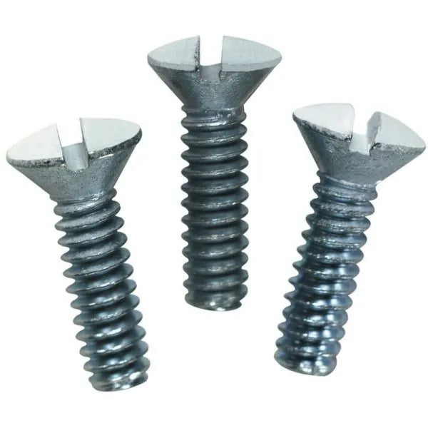 Leviton 1/2" Long 6-32 Thread Oval Head Wallplate Screws, White Package Of 100