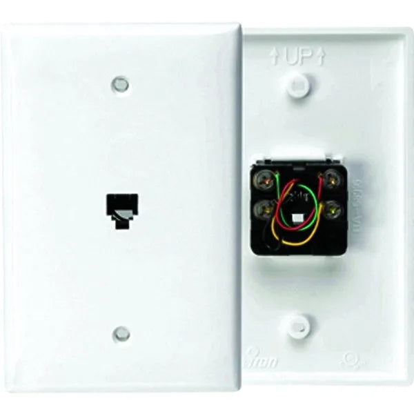 Leviton White 1-Gang Wall Plate