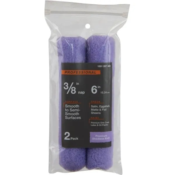 6" X 3/8" Polyester Knit Mini Paint Roller Package Of 2