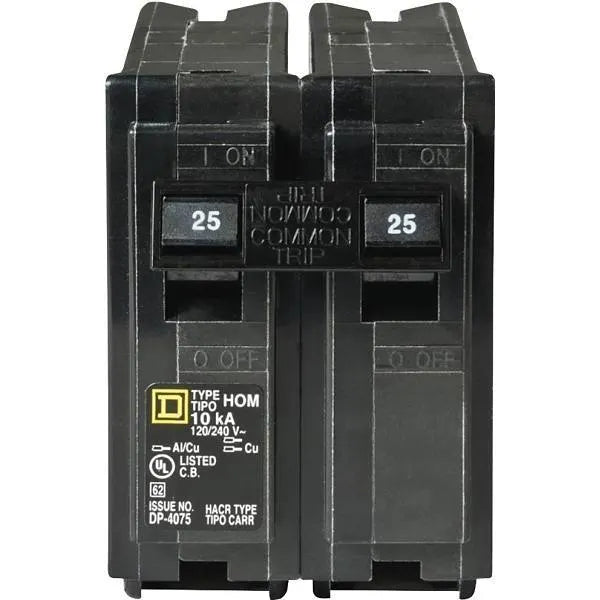 Square D Homeline 25 Amp 2-Pole Circuit Breaker (Hom225cp)