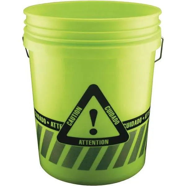 Leaktite 5 Gal Reflective Caution Bucket