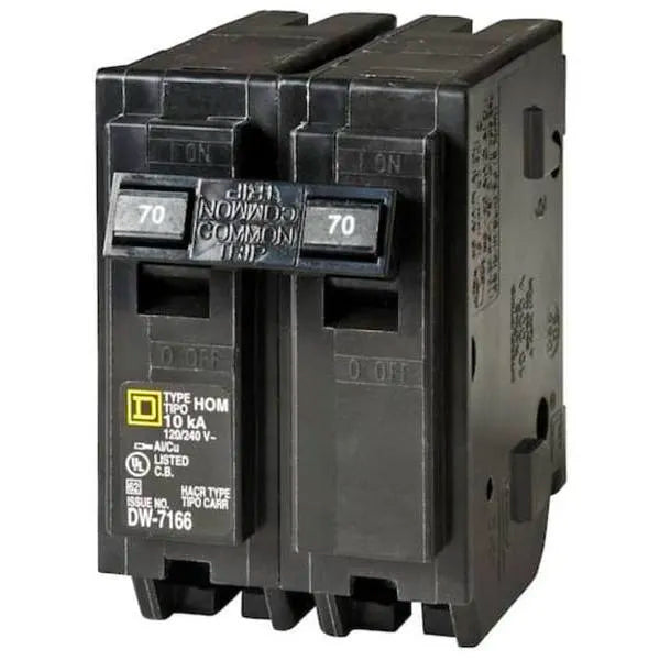 Square D Homeline 70 Amp 2-Pole Circuit Breaker