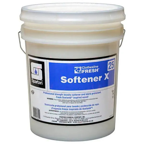 Spartan Clothesline Fresh, Softener X25, 5 Gal