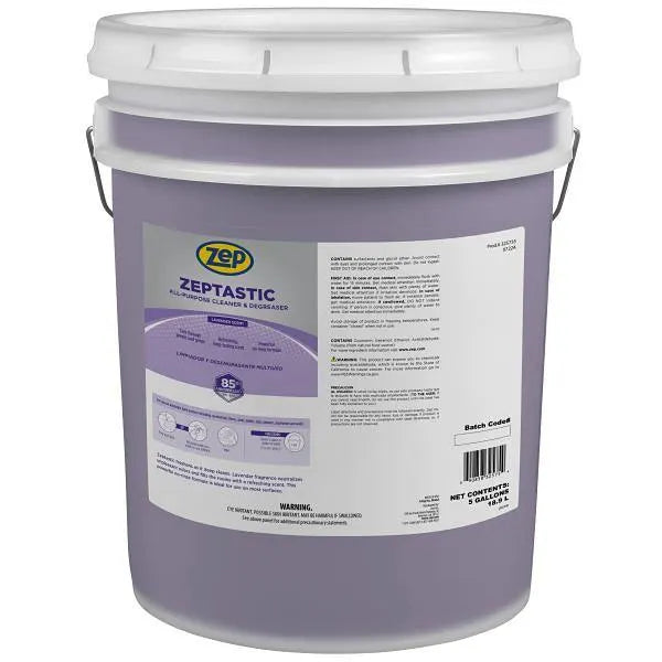 Zep 5 Gallon Zeptastic All-Purpose Cleaner & Degreaser Lavender Scent