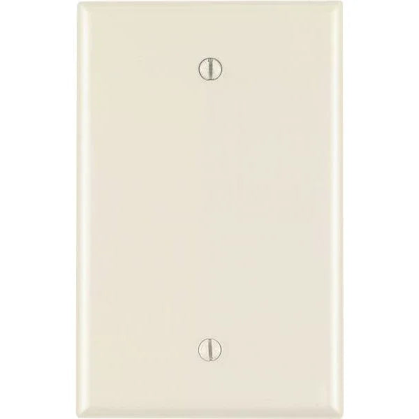 Leviton 1-Gang Midway Blank Nylon Wall Plate, Light Almond