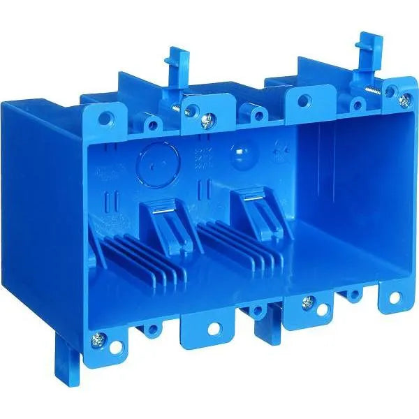 Carlon Old Work PVC Electrical Box, 3-Gang 55" Cu